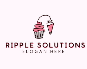 Cupcake Muffin Icing  logo design