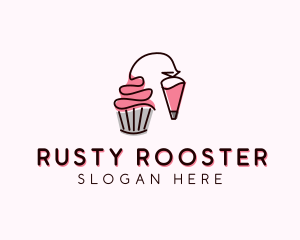 Cupcake Muffin Icing  logo design