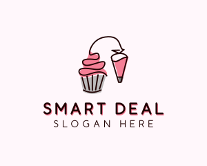 Cupcake Muffin Icing  logo design