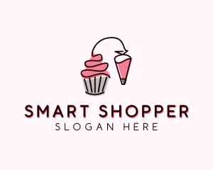 Cupcake Muffin Icing  logo design