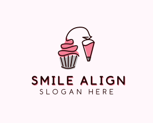 Cupcake Muffin Icing  logo design