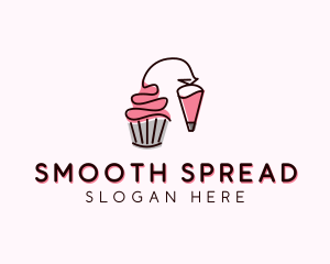 Cupcake Muffin Icing  logo design