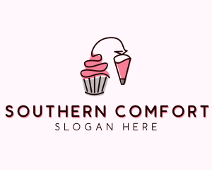 Cupcake Muffin Icing  logo design