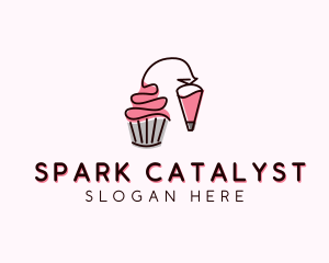 Cupcake Muffin Icing  logo design