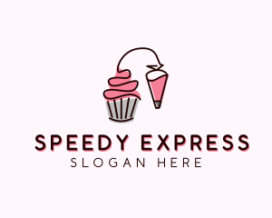 Cupcake Muffin Icing  logo design