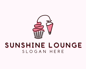 Cupcake Muffin Icing  logo design