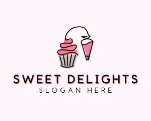 Cupcake - Cupcake Muffin Icing logo design