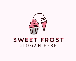 Cupcake Muffin Icing  logo design