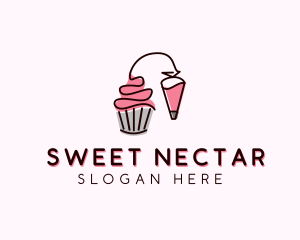 Cupcake Muffin Icing  logo design