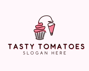 Cupcake Muffin Icing  logo design