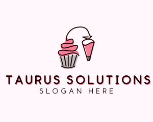 Cupcake Muffin Icing  logo design