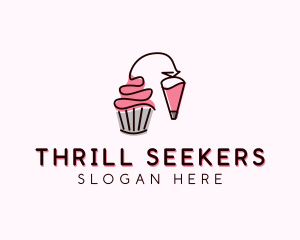 Cupcake Muffin Icing  logo design