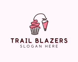 Cupcake Muffin Icing  logo design