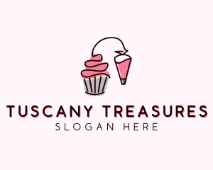 Cupcake Muffin Icing  logo design