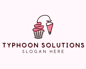 Cupcake Muffin Icing  logo design