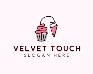 Cupcake Muffin Icing  logo design