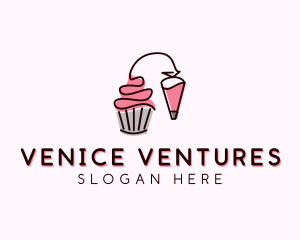 Cupcake Muffin Icing  logo design