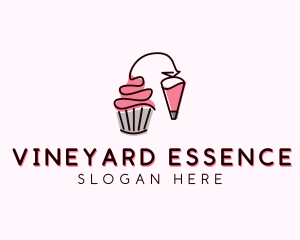 Cupcake Muffin Icing  logo design