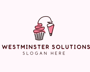 Cupcake Muffin Icing  logo design