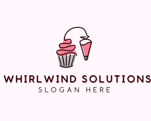 Cupcake Muffin Icing  logo design