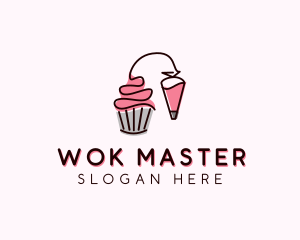 Cupcake Muffin Icing  logo design