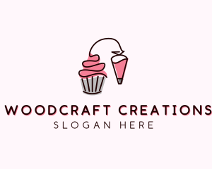 Cupcake Muffin Icing  logo design