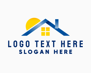 Home Roofing Architecture Logo