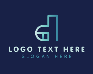 Futuristic - Generic Modern Gradient Letter D logo design
