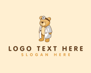 Character - Doctor Teddy Bear logo design