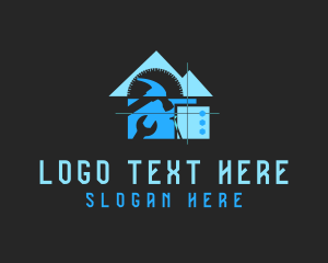 House - Construction Tool House logo design