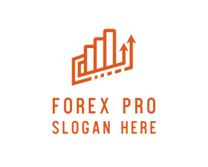 Forex - Modern Finance Chart logo design