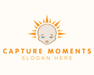 Pediatrician - Cute Baby Sun logo design