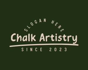 Casual Chalk Business logo design