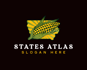 Iowa Corn Farm logo design