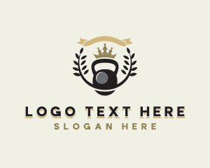 Weightlifting - Kettlebell Weight Gym logo design