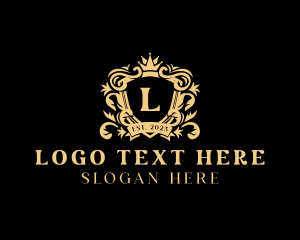 Elegant - Elegant Royal Crown Shield logo design