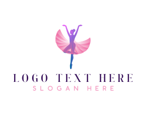 Danseur - Dancing Ballerina Choreography logo design