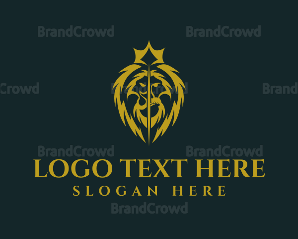 Deluxe Golden Lion King Logo