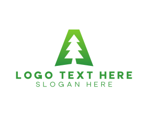 Corporate - Forest Tree Letter A logo design