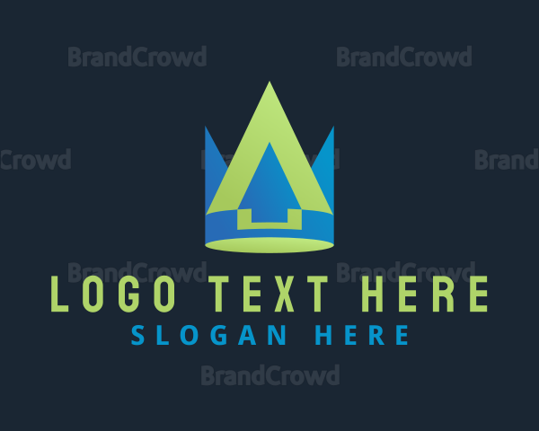 Gradient Crown Arrow Logo