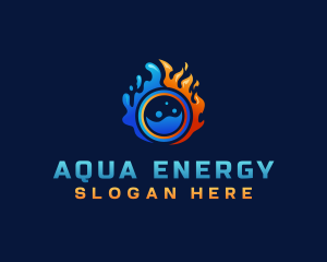 Fire Ice Fuel Energy logo design