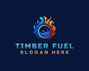 Fire Ice Fuel Energy logo design