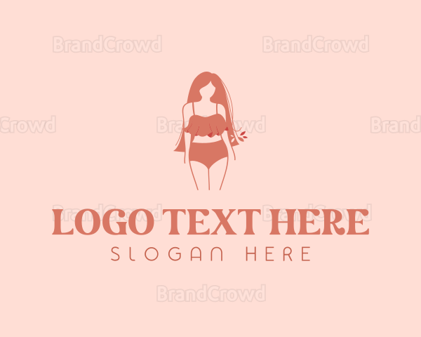 Feminine Summer Beachwear Logo