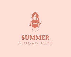 Feminine Summer Beachwear logo design