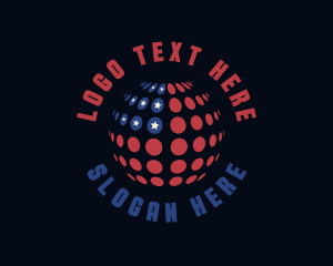 Politics - Globe American Patriot logo design