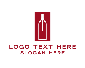 Fine Dining - Food Wine Restaurant logo design