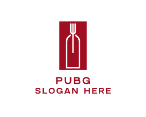 Food Wine Restaurant Logo