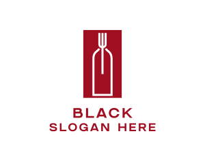 Food Wine Restaurant logo design