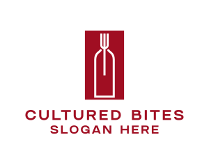 Fermented - Food Wine Restaurant logo design