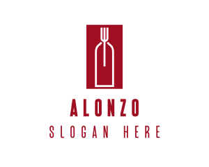 Food Wine Restaurant logo design